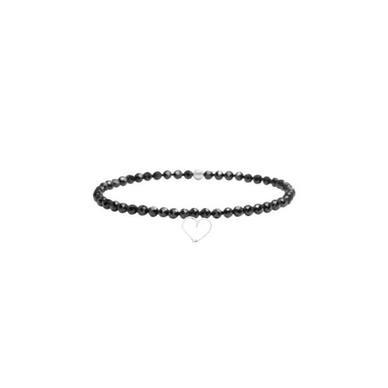 
                      
                        Bracelet élastique pierres, cœur
                      
                    