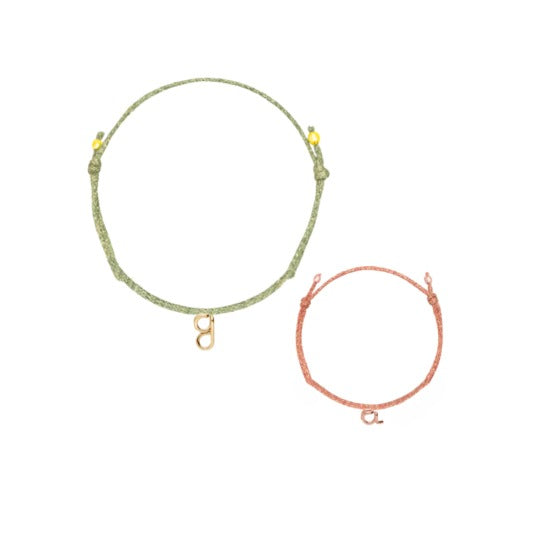 
                      
                        Bracelet cordon initiale pack adulte + enfant
                      
                    