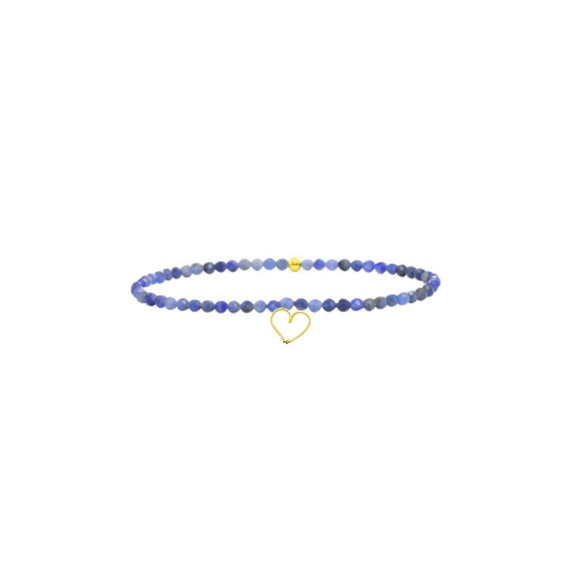 
                      
                        Bracelet élastique pierres, cœur
                      
                    