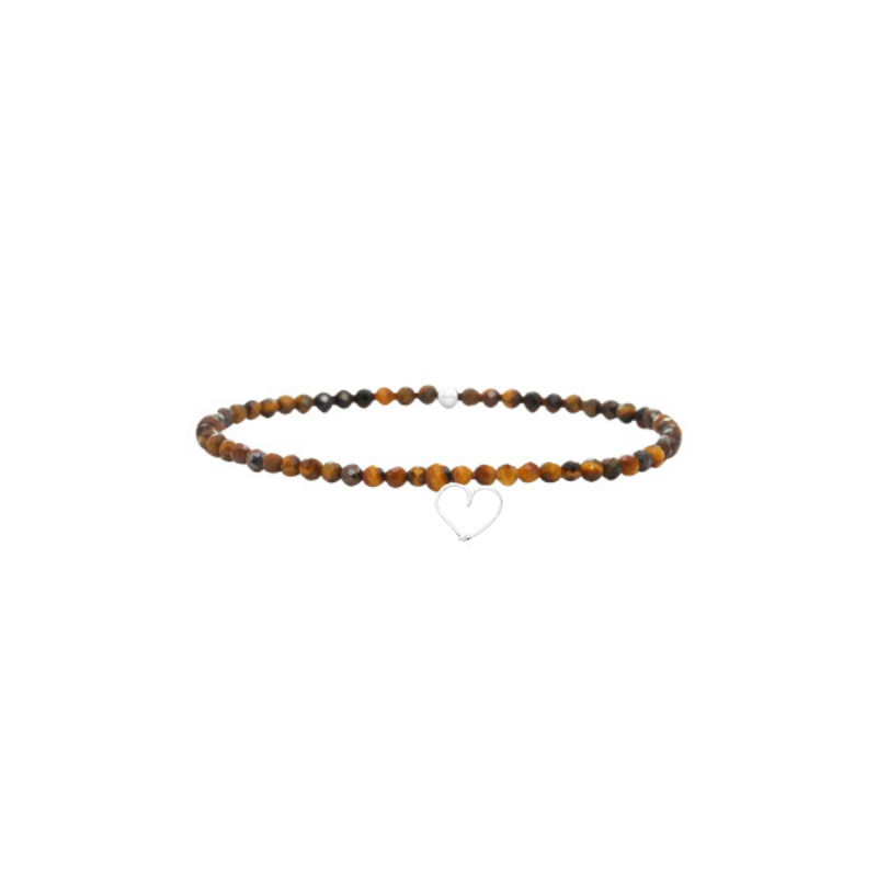 
                      
                        Bracelet élastique pierres, cœur
                      
                    