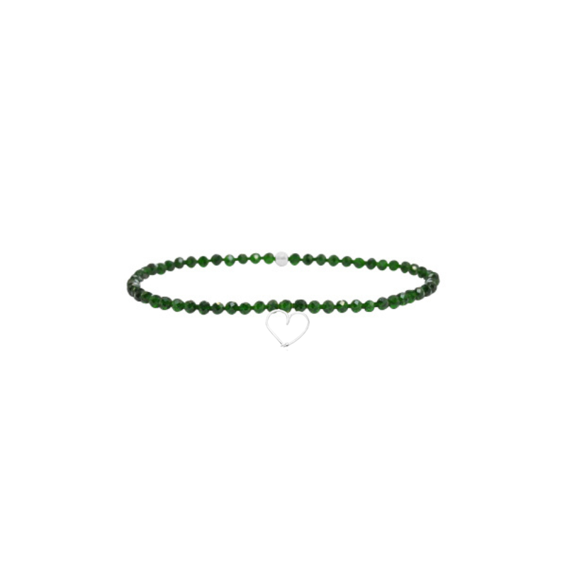 
                      
                        Bracelet élastique pierres, cœur
                      
                    