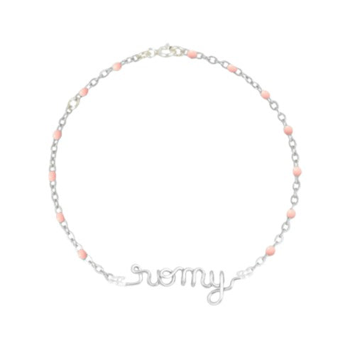 
                      
                        Women's personalized message chain bracelet
                      
                    