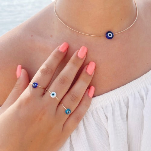 
                      
                        Sky blue eye ring 
                      
                    